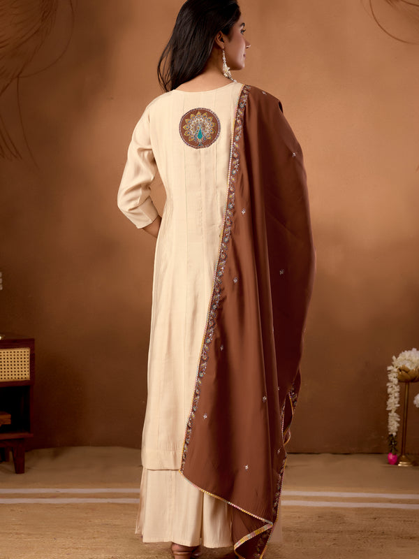 Anarkali Kurti  Palazzo Dupatta Set
