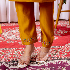 Elegant Straight Kurti Pant Dupatta Set