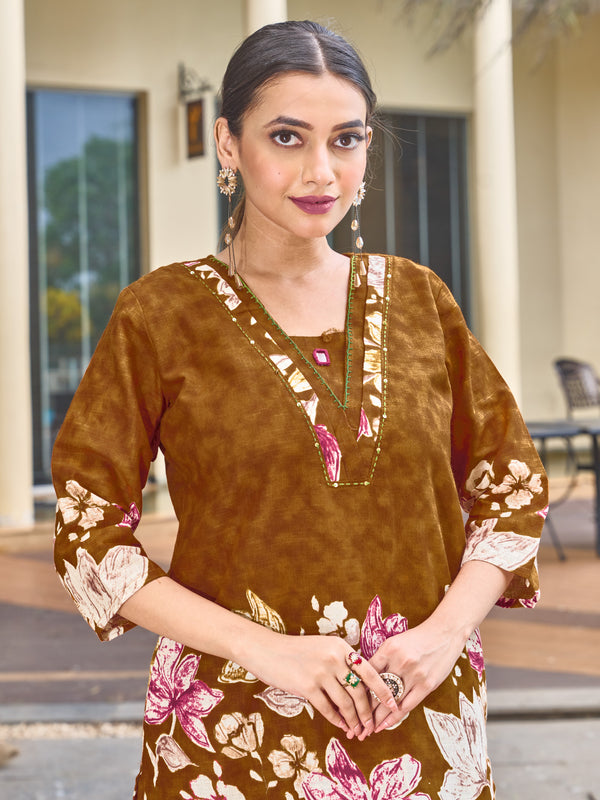 Printed Cotton Co-ord Set