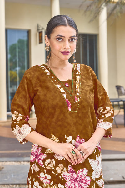 Printed Cotton Co-ord Set