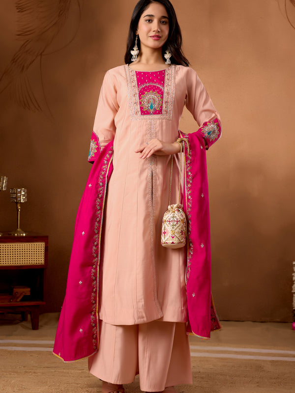 Anarkali Kurti  Palazzo Dupatta Set