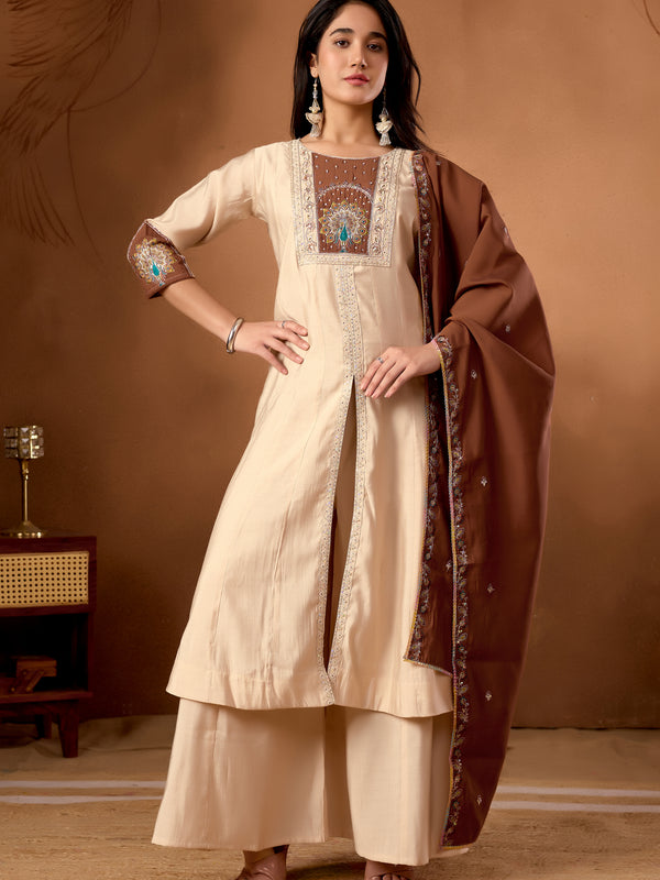 Anarkali Kurti  Palazzo Dupatta Set