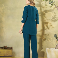 Embroidered Rayon Co-ord Set