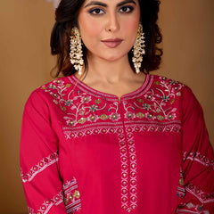 Anarkali Kurti Palazzo Dupatta Set