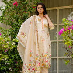 Viscose Assam Silk With Embroidered Beads