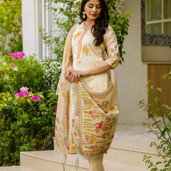 Viscose Assam Silk With Embroidered Beads
