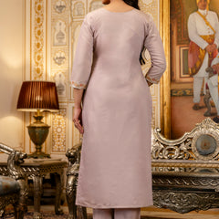 Viscose Simer With Embroidery Top Bottom Suit Set