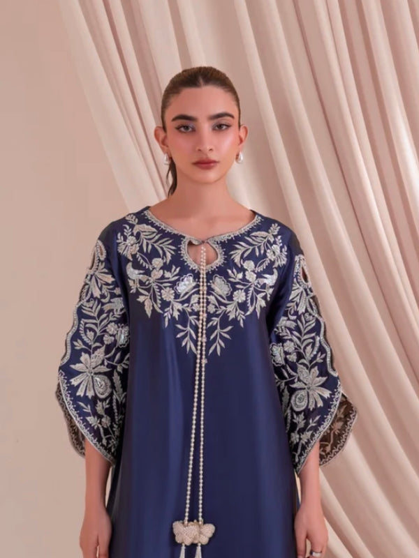 Pure Satin Rayon Kaftan Suit Set