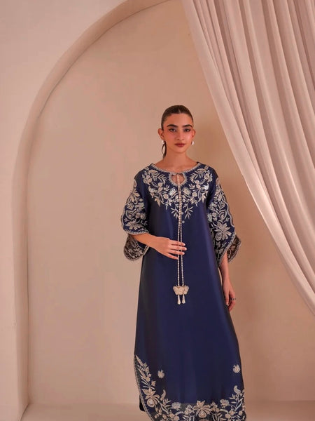 Pure Satin Rayon Kaftan Suit Set