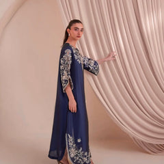 Pure Satin Rayon Kaftan Suit Set