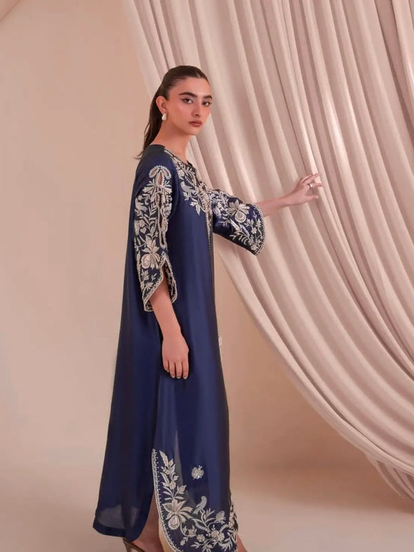 Pure Satin Rayon Kaftan Suit Set