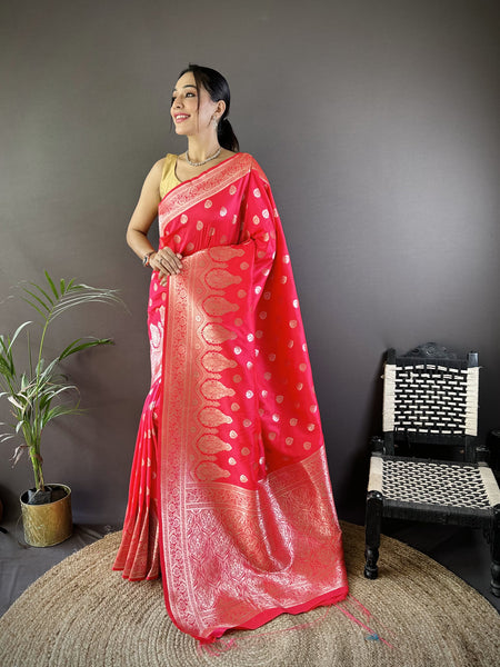 Vaishali Banarasi Lichi Silk Saree