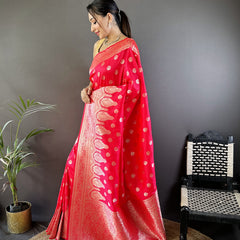 Vaishali Banarasi Lichi Silk Saree