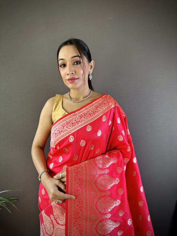 Vaishali Banarasi Lichi Silk Saree