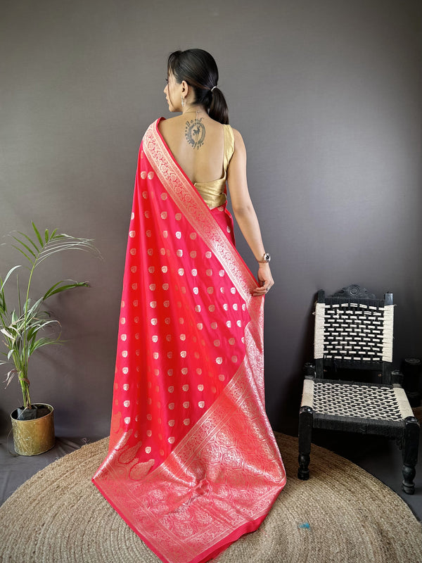 Vaishali Banarasi Lichi Silk Saree