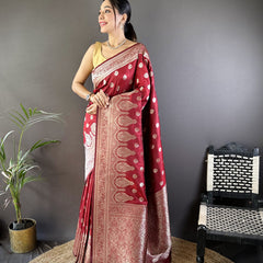 Vaishali Banarasi Lichi Silk Saree