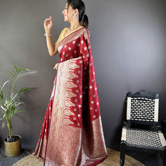 Vaishali Banarasi Lichi Silk Saree