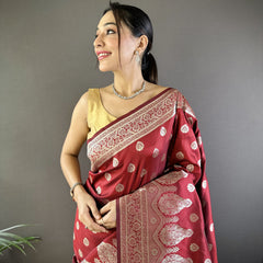 Vaishali Banarasi Lichi Silk Saree
