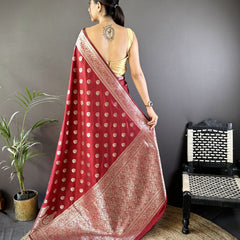 Vaishali Banarasi Lichi Silk Saree