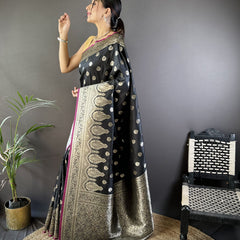 Vaishali Banarasi Lichi Silk Saree
