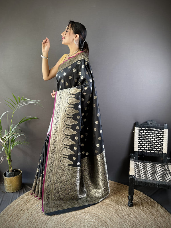 Vaishali Banarasi Lichi Silk Saree
