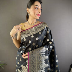 Vaishali Banarasi Lichi Silk Saree