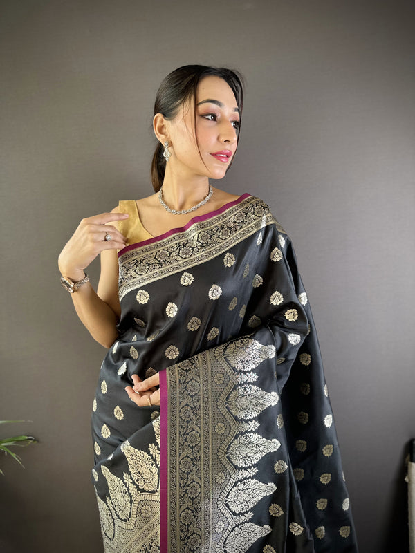 Vaishali Banarasi Lichi Silk Saree