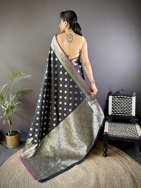 Vaishali Banarasi Lichi Silk Saree
