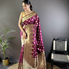 Vaishali Banarasi Lichi Silk Saree