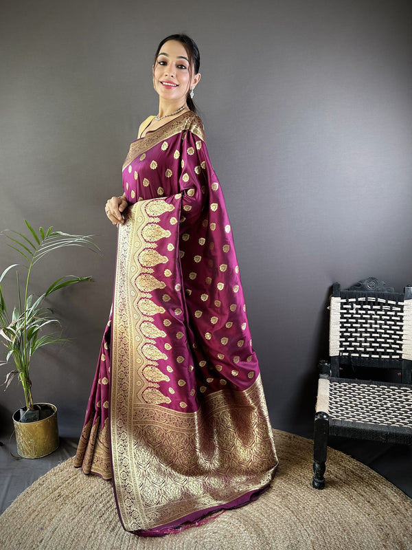 Vaishali Banarasi Lichi Silk Saree