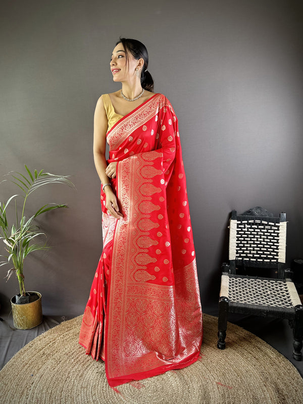 Vaishali Banarasi Lichi Silk Saree