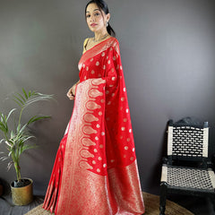 Vaishali Banarasi Lichi Silk Saree