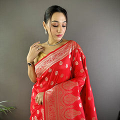 Vaishali Banarasi Lichi Silk Saree