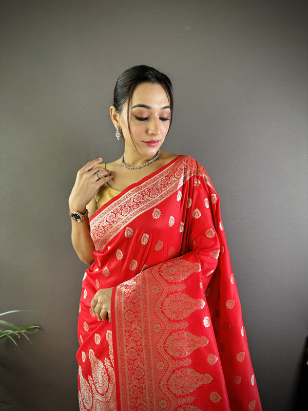 Vaishali Banarasi Lichi Silk Saree
