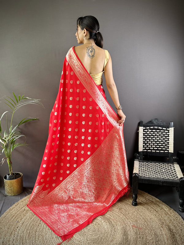 Vaishali Banarasi Lichi Silk Saree