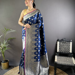 Vaishali Banarasi Lichi Silk Saree