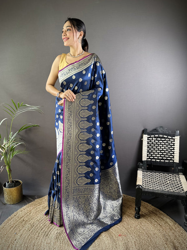 Vaishali Banarasi Lichi Silk Saree