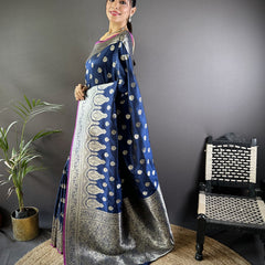 Vaishali Banarasi Lichi Silk Saree