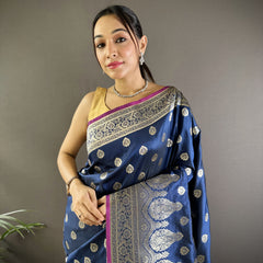 Vaishali Banarasi Lichi Silk Saree