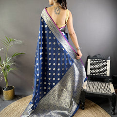 Vaishali Banarasi Lichi Silk Saree