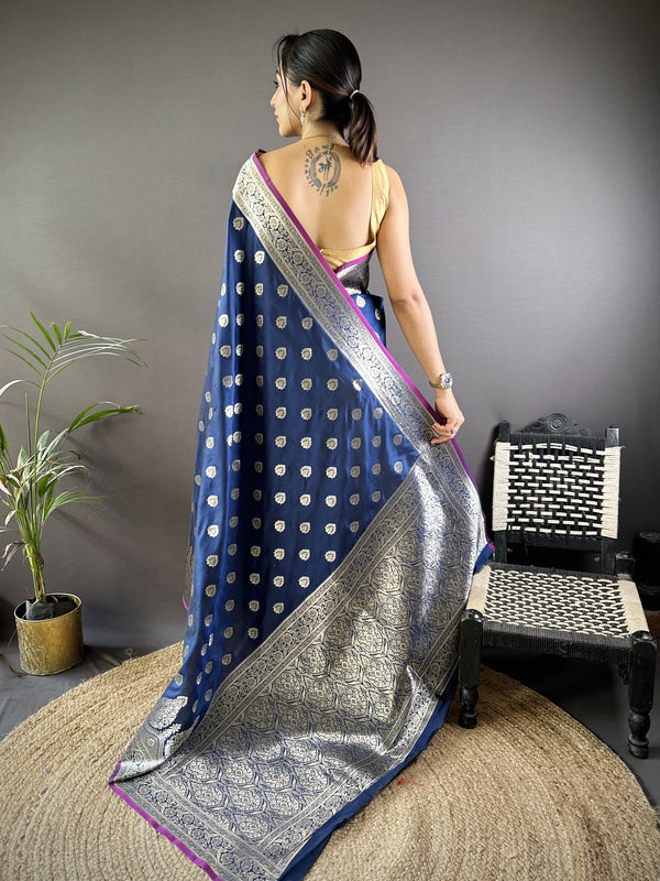 Vaishali Banarasi Lichi Silk Saree