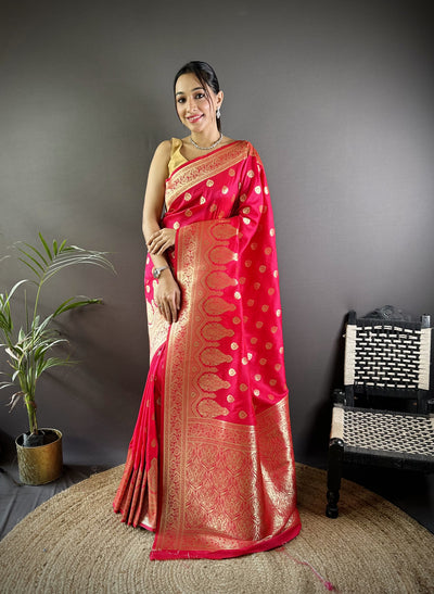 Vaishali Banarasi Lichi Silk Saree
