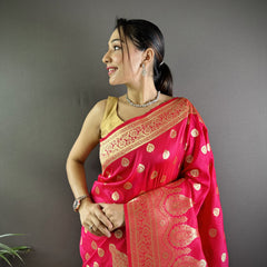 Vaishali Banarasi Lichi Silk Saree