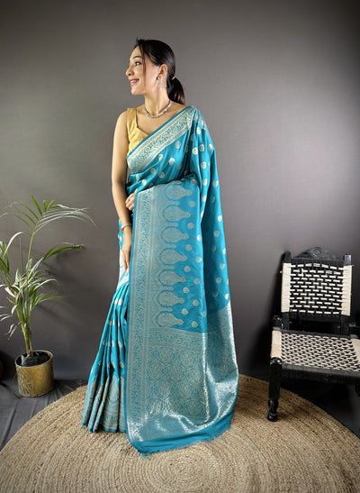 Vaishali Banarasi Lichi Silk Saree