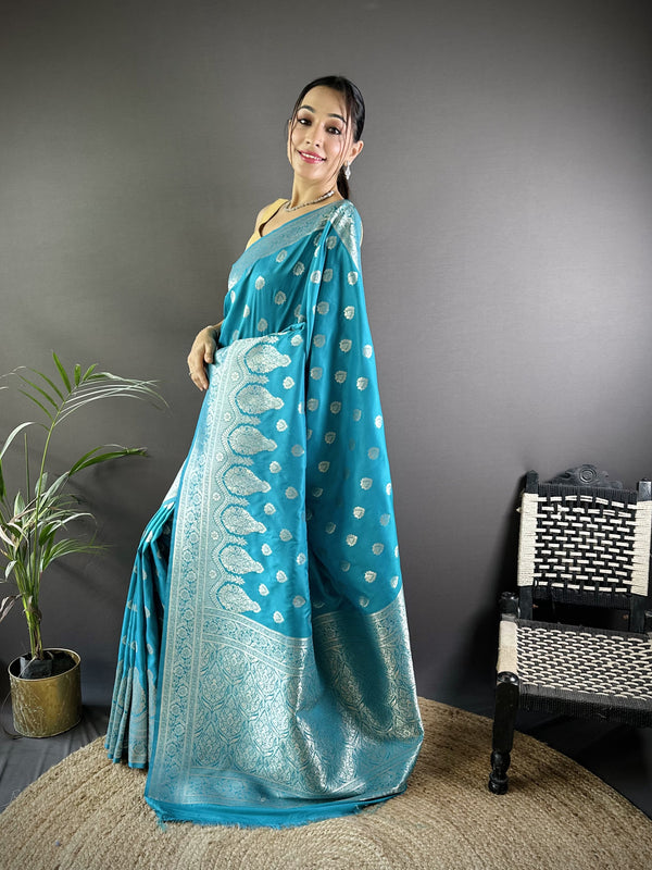 Vaishali Banarasi Lichi Silk Saree