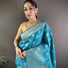 Vaishali Banarasi Lichi Silk Saree