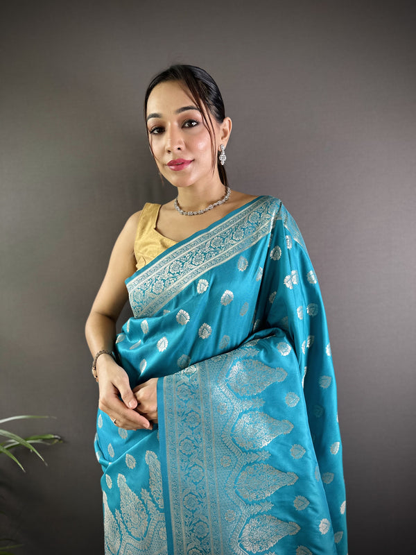 Vaishali Banarasi Lichi Silk Saree