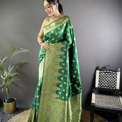 Vaishali Banarasi Lichi Silk Saree