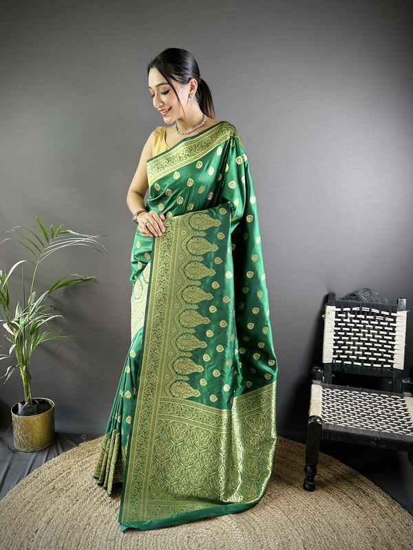 Vaishali Banarasi Lichi Silk Saree