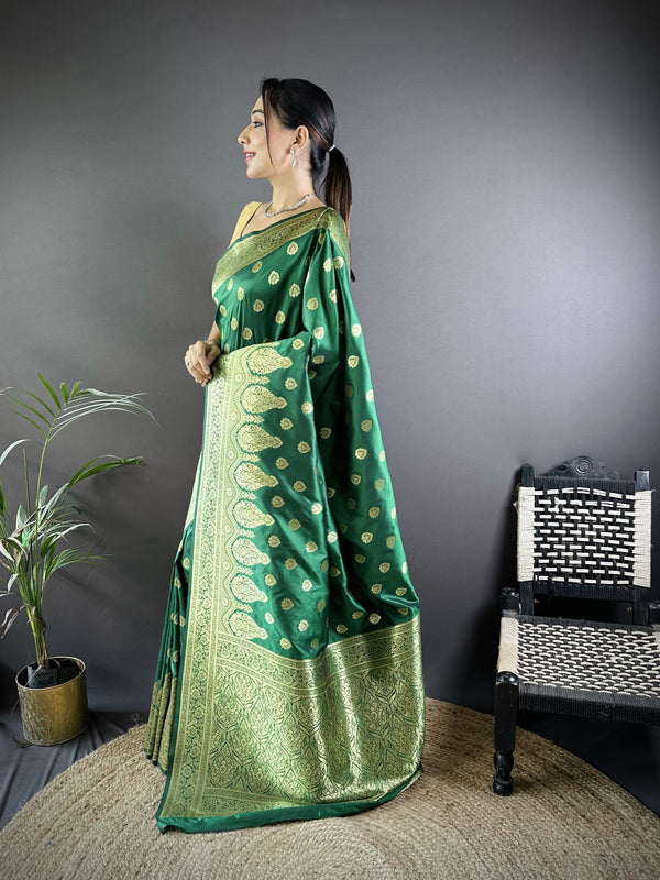 Vaishali Banarasi Lichi Silk Saree